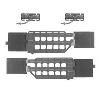 AQzxdc Ceinture Tactique for Porte-plaques, Ceinture Molle, Ceinture légère, Ceinture latérale, Adaptateur for Gilet, équipement de Chasse Airsoft Robuste(Gray)