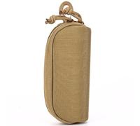 AQzxdc Étui à Lunettes Tactique Molle, étui de Protection Antichoc for Lunettes de Soleil, Sac Suspendu, étuis Portables for Lunettes Molle avec Clip de Ceinture(Khaki)