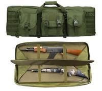 AQzxdc Étui Double for Carabine 55 Pouces, Sac à Dos Tactique for Carabine Longue, étui Portable for Fusil de Chasse, for Le Stockage des Armes à feu, Le tir et la Chasse(Green)