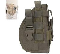AQzxdc Étui Tactique Molle for Pistolet, étuis universels réglables avec Pochette for Chargeur, étui for Pistolet droitier(Green)