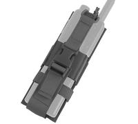 AQzxdc Étui tactique universel pour radio Molle - Réglable pour ceinture de service - Talkie-walkie en plein air - Chasse - Sac de poche (gris)