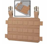 AQzxdc Gilet Tactique Molle Placard, Panneau Adaptateur modulaire à Rabat Avant for équipement d'extension de Gilet Airsoft Thorax, Installation enfichable(Brown)
