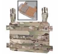 AQzxdc Gilet Tactique Molle Placard, Panneau Adaptateur modulaire à Rabat Avant for équipement d'extension de Gilet Airsoft Thorax, Installation enfichable(CP)