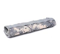 AQzxdc Housse de Silencieux Tactique - Pochette de Silencieux Double Couche résistante à la Chaleur for Une Protection extrême Contre la Chaleur des Armes à feu, Ajustement antidérapant(ACU)