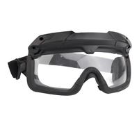 AQzxdc Lunettes de sécurité tactiques antibuée pour sports de plein air, militaires, chasse, cyclisme, protection des yeux en milieu sauvage, pour hommes et femmes.(Black+White Lens)