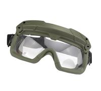 AQzxdc Lunettes de sécurité tactiques antibuée pour sports de plein air, militaires, chasse, cyclisme, protection des yeux en milieu sauvage, pour hommes et femmes.(Green+White Lens)