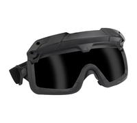AQzxdc Lunettes de sécurité tactiques antibuée pour sports de plein air, militaires, chasse, cyclisme, protection des yeux en milieu sauvage, pour hommes et femmes.(Black+Black Lens)