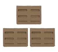 AQzxdc Panneau de ceinture tactique, système de fixation for ceinture Molle de chasse, pochette for lampe torche, sac à couteaux, petit outil, 3 pièces/ensemble, fixation à la taille, découpe laser(Br