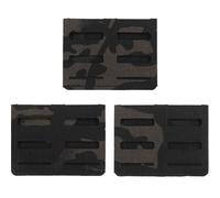 AQzxdc Panneau de ceinture tactique, système de fixation for ceinture Molle de chasse, pochette for lampe torche, sac à couteaux, petit outil, 3 pièces/ensemble, fixation à la taille, découpe laser(Bc