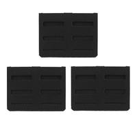 AQzxdc Panneau de ceinture tactique, système de fixation for ceinture Molle de chasse, pochette for lampe torche, sac à couteaux, petit outil, 3 pièces/ensemble, fixation à la taille, découpe laser(Bl