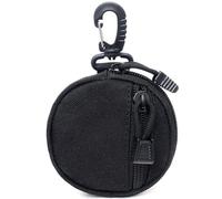 AQzxdc Petite Pochette Molle for Accessoires, Pochettes EDC améliorées for équipement Militaire, étui Tactique comme Porte-Monnaie, Porte-clés, étui Portefeuille, Pack Casque sans Fil(Black)