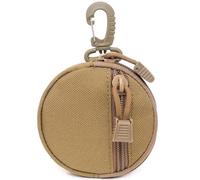 AQzxdc Petite Pochette Molle for Accessoires, Pochettes EDC améliorées for équipement Militaire, étui Tactique comme Porte-Monnaie, Porte-clés, étui Portefeuille, Pack Casque sans Fil(Brown)