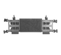 AQzxdc Plateforme de Poitrine Tactique à Expansion Rapide, Plaque de Montage de Chargement Molle, Pochette Radio MAG, Extension d'aile, Accessoires de Chasse(Gray)