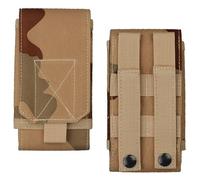 AQzxdc Pochette de Ceinture Tactique Universelle Molle for téléphone Portable, Pack de sécurité EDC, kit d'accessoires de Transport, Sac Banane Compatible avec étui(B)