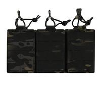 AQzxdc Pochette de Chargeur Tactique Triple Molle for Airsoft AK 7,62/5,56 mm M4 AR, Accessoires de Chasse for Fusil, étui for Chargeur(Bcp)