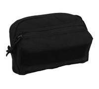 AQzxdc Pochette d'extension de Rangement Tactique Molle, Gilet, de Poitrine, de Ceinture Multifonctionnel, d'administration d'outils EDC, Divers(Black)