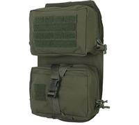 AQzxdc Pochette médicale Amovible à Panneau arrière, Fermeture éclair supérieure, système Molle Ultra-léger, Organisateur d'accessoires for Gilet de Chasse, Sac Militaire Polyvalent(Green)