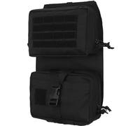 AQzxdc Pochette médicale Amovible à Panneau arrière, Fermeture éclair supérieure, système Molle Ultra-léger, Organisateur d'accessoires for Gilet de Chasse, Sac Militaire Polyvalent(Black)