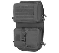 AQzxdc Pochette médicale Amovible à Panneau arrière, Fermeture éclair supérieure, système Molle Ultra-léger, Organisateur d'accessoires for Gilet de Chasse, Sac Militaire Polyvalent(Gray)
