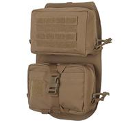 AQzxdc Pochette médicale Amovible à Panneau arrière, Fermeture éclair supérieure, système Molle Ultra-léger, Organisateur d'accessoires for Gilet de Chasse, Sac Militaire Polyvalent(Brown)