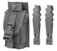 AQzxdc Pochette médicale Tactique Molle, Trousses de Premiers Secours compactes, Support de Garrot Cat, Sac de Rangement for Ciseaux E.-MT, kit de Survie d'urgence IFAK for traumatismes(Gray)