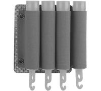 AQzxdc Pochette Tactique for bâtons Lumineux, Organiseur de Piles for Lampe de Poche, Panneau Molle for bâtons Lumineux, Support for 4 bâtons Lumineux, for Camping, pêche, Aventure, Chasse(Gray)