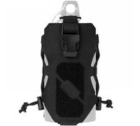 AQzxdc Pochette Tactique for Bouteille d'eau, Sac Radio Molle Multifonction réglable for Bouteille de Sport, for Camping, Cyclisme, Chasse, Gilet(Black)