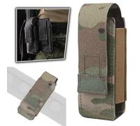 AQzxdc Pochette Tactique for Chargeur 9 mm, Support élastique for Lampe de Poche, Ceinture de Gilet de Chasse Utilitaire Molle, Sac for Chargeur, Pochette Utilitaire for Gilet de Chasse(CP)