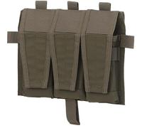 AQzxdc Pochette Tactique for Chargeur Molle, Triple Pochette for Gilet de Chasse M4/5.56, Rabat Amovible, Sac Avant, Porte-plaques, Accessoires for A.VS S.PC J.PC 2.0(Green)