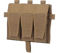 AQzxdc Pochette Tactique for Chargeur Molle, Triple Pochette for Gilet de Chasse M4/5.56, Rabat Amovible, Sac Avant, Porte-plaques, Accessoires for A.VS S.PC J.PC 2.0(Brown)