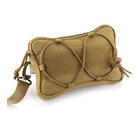 AQzxdc Pochette Tactique Molle Admin, Sac à Outils Utilitaire découpé au Laser EDC, Pochettes modulaires Horizontales, Organisateur Militaire, Poche de Recyclage(Brown)