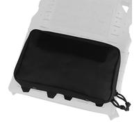 AQzxdc Pochette Tactique Molle Admin Sac Banane Utilitaire découpé au Laser EDC Sac à Outils Pochettes modulaires Horizontales Plaque à Usage général(Black)