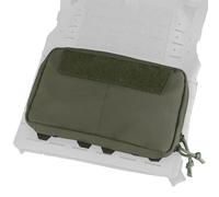 AQzxdc Pochette Tactique Molle Admin Sac Banane Utilitaire découpé au Laser EDC Sac à Outils Pochettes modulaires Horizontales Plaque à Usage général(Green)