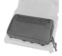 AQzxdc Pochette Tactique Molle Admin Sac Banane Utilitaire découpé au Laser EDC Sac à Outils Pochettes modulaires Horizontales Plaque à Usage général(Gray)
