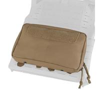 AQzxdc Pochette Tactique Molle Admin Sac Banane Utilitaire découpé au Laser EDC Sac à Outils Pochettes modulaires Horizontales Plaque à Usage général(Brown)