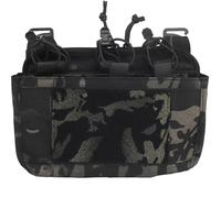 AQzxdc Pochette Tactique Molle for Gilet Tactique, Sac Banane, Pochette Utilitaire for Outils, Sac Tactique EDC Compact 1000D Utilitaire(Bcp)