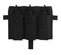 AQzxdc Pochette Tactique Triple for Chargeur 5,56, Insert élastique, Pochette Tactique à tirage Rapide Molle for Gilet Tactique, Accessoires S.PC J.PC(Black)