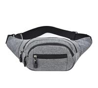 AQzxdc Sac Banane à bandoulière avec Sangle réglable for Voyage, randonnée, Voyage, randonnée, Sac de Tous Les Jours, Poitrine Unisexe, Profil Fin(Gray)