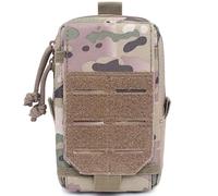 AQzxdc Sac Banane Militaire Tactique Molle for Hommes, Pochette d'extérieur, EDC, Outil Utilitaire, Organisateur de Gadgets, Sac à Main, étui for téléphone Portable, Chasse, Compact(CP Camouflage)