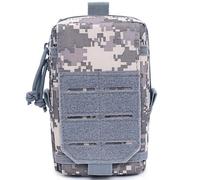 AQzxdc Sac Banane Militaire Tactique Molle for Hommes, Pochette d'extérieur, EDC, Outil Utilitaire, Organisateur de Gadgets, Sac à Main, étui for téléphone Portable, Chasse, Compact(ACU Camouflage)