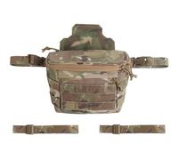 AQzxdc Sac Banane Tactique for Porte-plaques, Sac de Poitrine for Transporteur, Boucle Pratique, Espace Riche, 3 façons d'utiliser la Taille avec Sangle(CP)