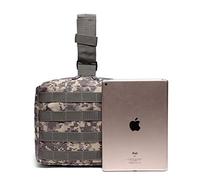 AQzxdc Sac de Ceinture d'extérieur for Cuisse, Sacoche de Taille Utilitaire, Pochette réglable for randonnée, Hanche, Moto, Jambe, Sac de Chasse Utilitaire à dégagement Rapide(Desert Digital)