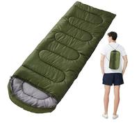 AQzxdc Sac de Couchage Momie | 15-45 ℉ Extreme 3-4 Saisons for Adultes, Temps Froid - Chaud et Lavable, randonnée, Voyages et activités de Plein air, Camouflage(Military Green,1.6 kg)
