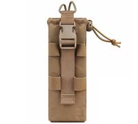 AQzxdc Sac de Talkie-walkie Tactique for Sports de Plein air, Sac Radio Molle, Support de boîte de Talkie-walkie déroulant, Sac de Chasse, Poche(Brown)