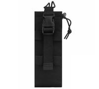 AQzxdc Sac de Talkie-walkie Tactique for Sports de Plein air, Sac Radio Molle, Support de boîte de Talkie-walkie déroulant, Sac de Chasse, Poche(Black)