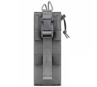 AQzxdc Sac de Talkie-walkie Tactique for Sports de Plein air, Sac Radio Molle, Support de boîte de Talkie-walkie déroulant, Sac de Chasse, Poche(Gray)