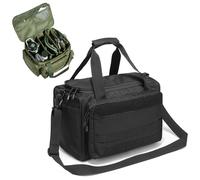 AQzxdc Sac de tir Tactique for Armes à feu, Sac for Armes de Poing, for la Chasse en Plein air, Sac for Pistolet avec bandoulière Unique(Black)