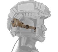 AQzxdc Support de Casque Tactique Compatible avec Adaptateur de Casque sur Rail Fast Arc, Accessoire de Casque Airsoft for Comtac III, III, III, III, III, III(Brown)