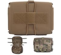 AQzxdc Trousse de Premiers Secours Tactique, Trousse à dégagement Rapide, Sac médical d'extérieur Molle extractible for la Chasse, l'alpinisme, Le Camping, Le tir à l'air comprimé(Brown)