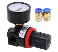 AR-2000 Régulateur de pression d'air avec jauge et filetage G1/4 - Contrôle ± %, corps en alliage d'aluminium, évaluation 50 MPa, pour pneumatique industriel pour Sys